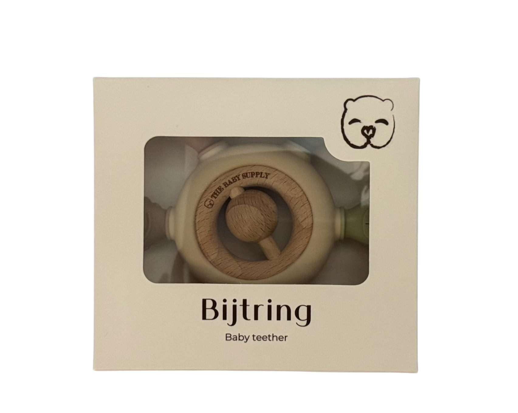 The Baby Supply Houten Bijtring met Siliconen Opzetstuk - Image 4