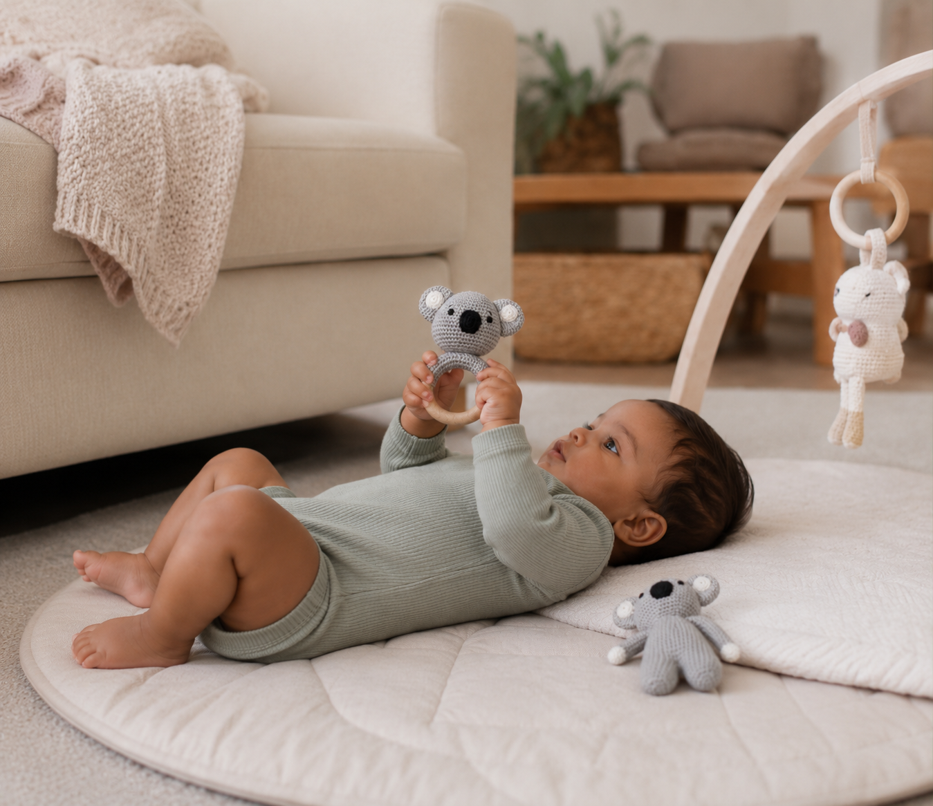 The Baby Supply - Knuffel & Rammelaar set - Koala - Image 2