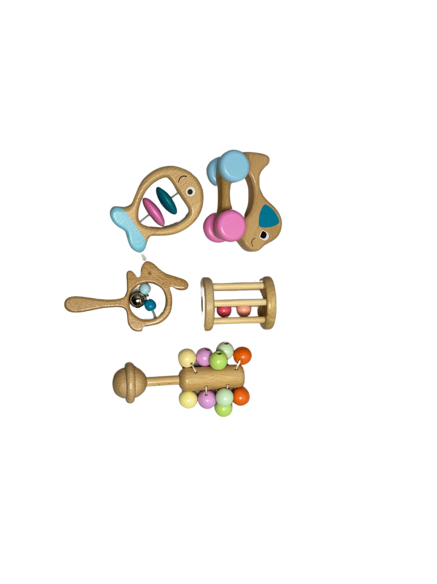 Houten Rammelaar set