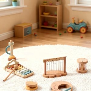 Montessori houten muziekset voor peuters – educatief speelgoed van The Baby Supply