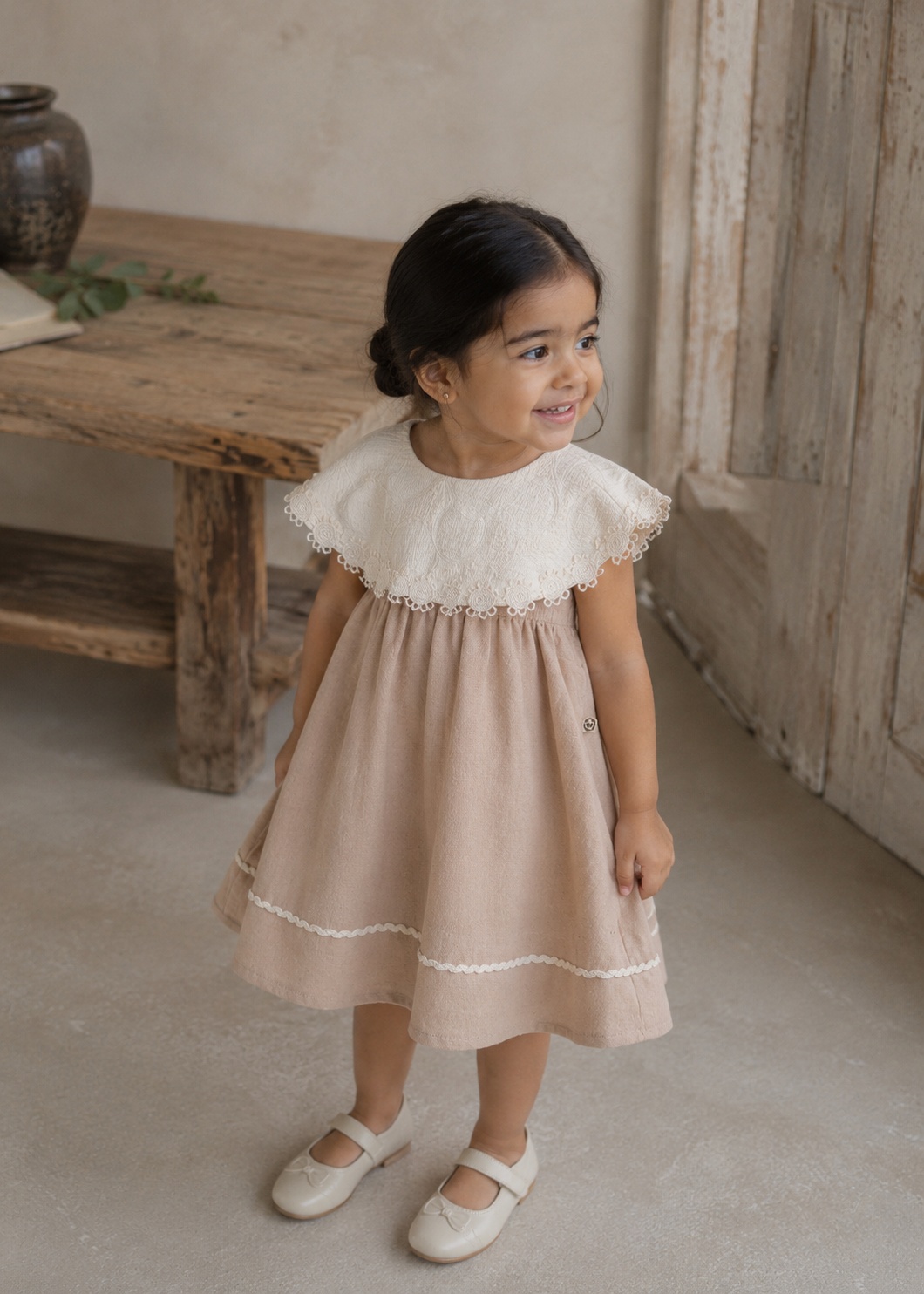 Rosée Linen Dress - meisjesjurk